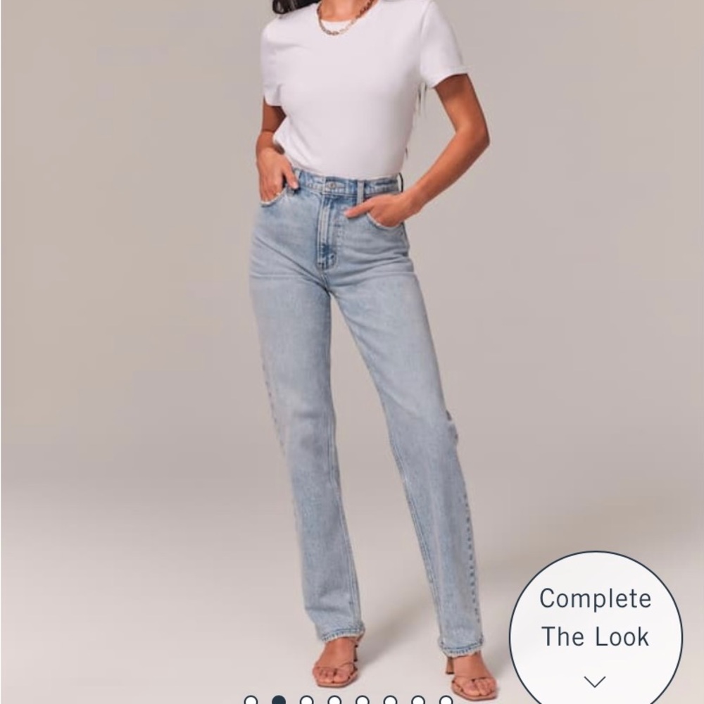 Ultra high rise90s straight Jeans